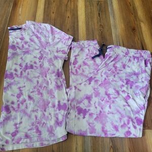 Jane And Bleecker Size Large Tie Dye Pajama Set